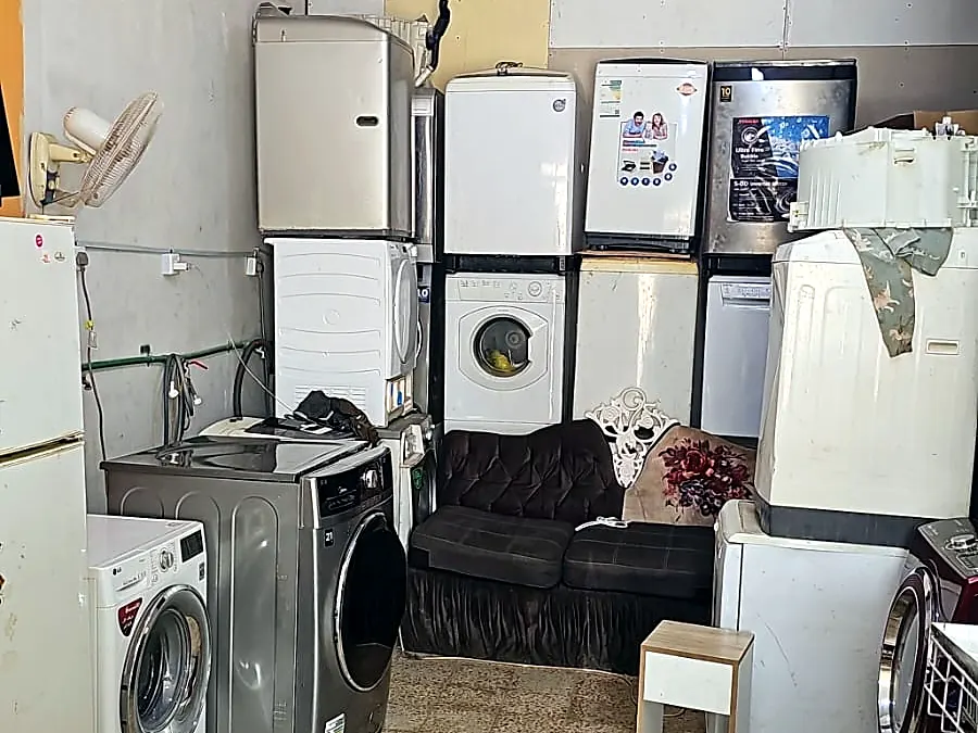 صيانة غسالات اتوماتيك فوق أوتوماتيك وأمامية في ورشة الصيانة بالرياض